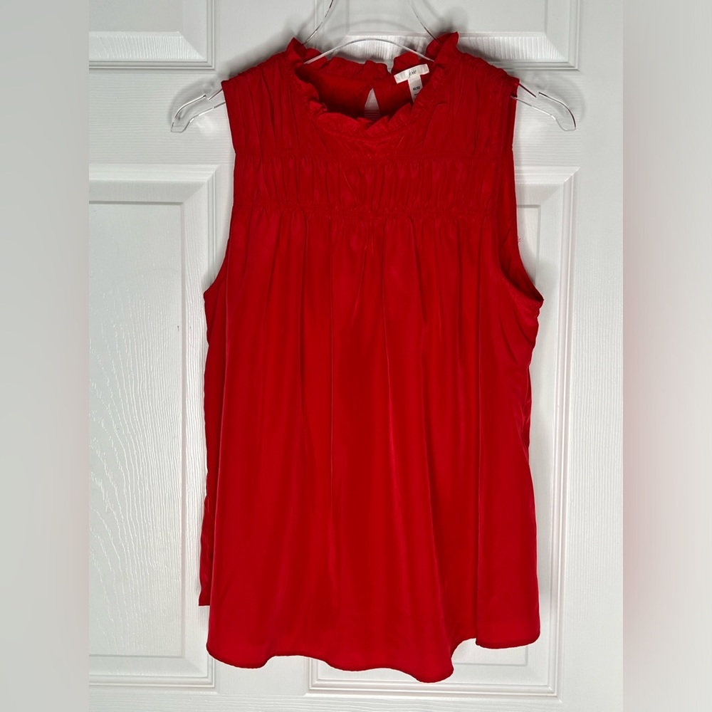 Joie Women’s Sleeveless Red Sleeveless Top Sz M